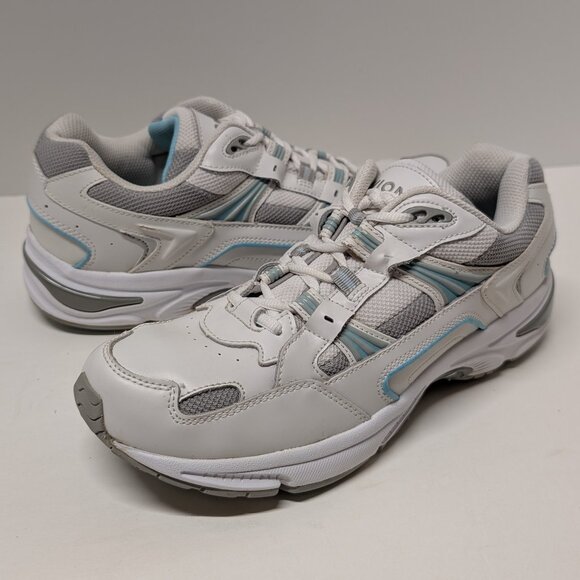 Vionic 23Walk Classic Sneaker in White & Blue   - Picture 4 of 16